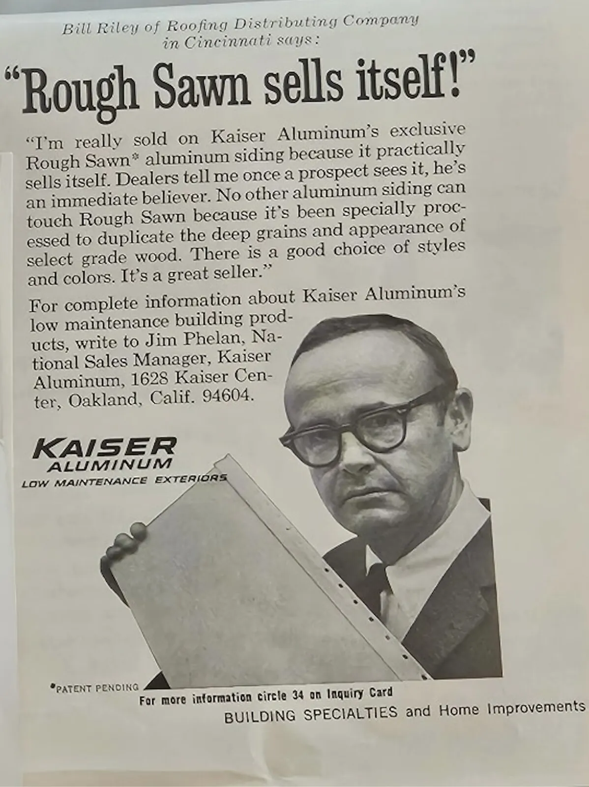 Archival industry publication featuring Bill Riley, Justin Riley’s grandfather